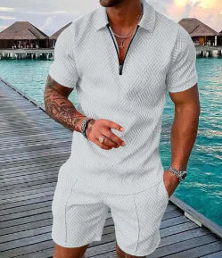 2024 Summer Men's Two-Piece Casual Sportswear Set