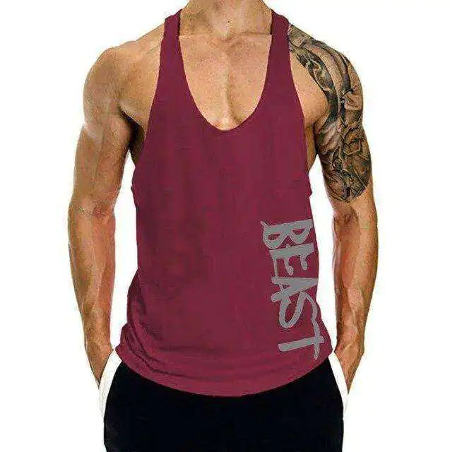 Beast Print Fitness Muscle Shirt